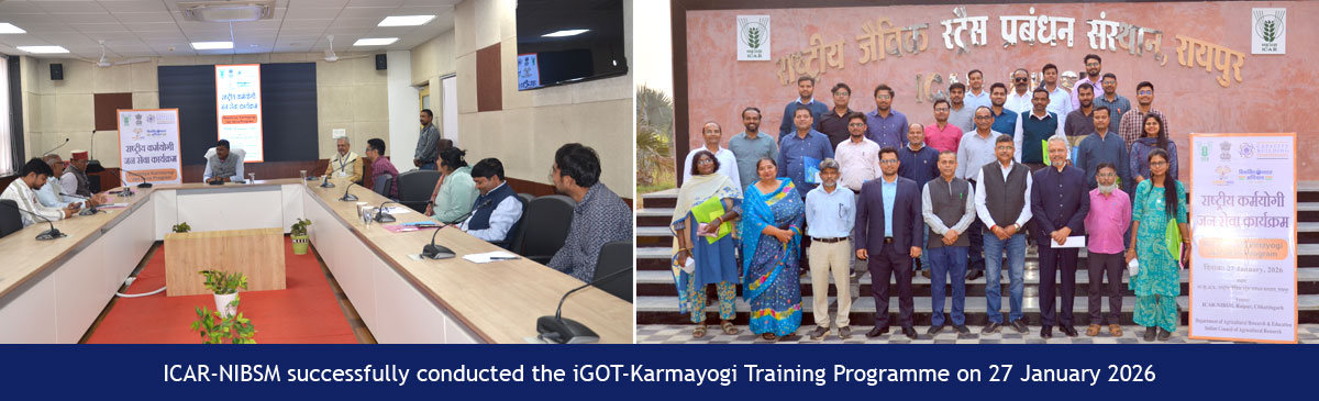ICAR-NIBSM successfully conducted the iGOT-Karmayogi Training Programme on 27 January 2026.